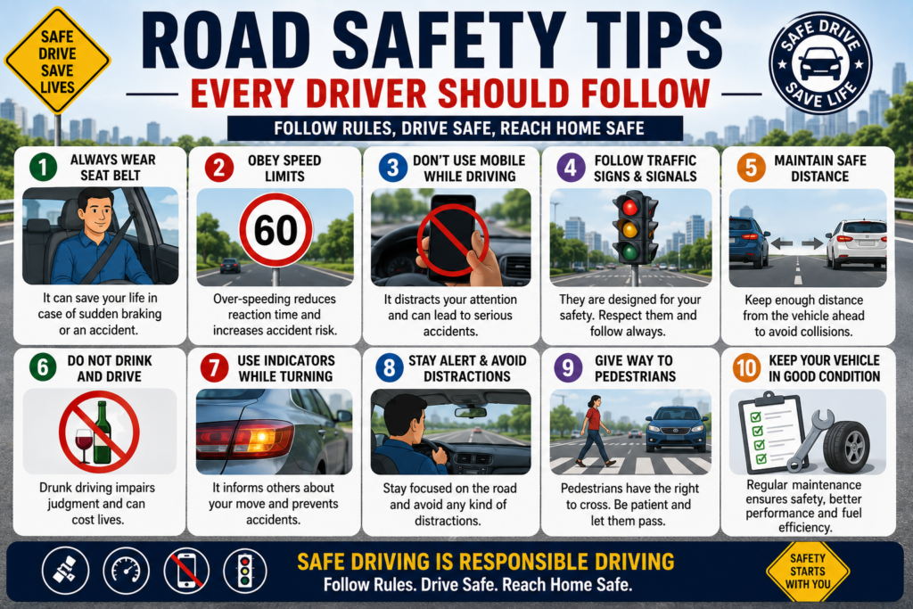 Road Signs Safety Tips