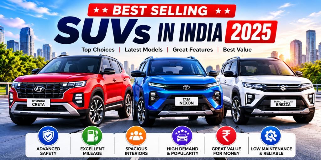 top selling SUVs in India
