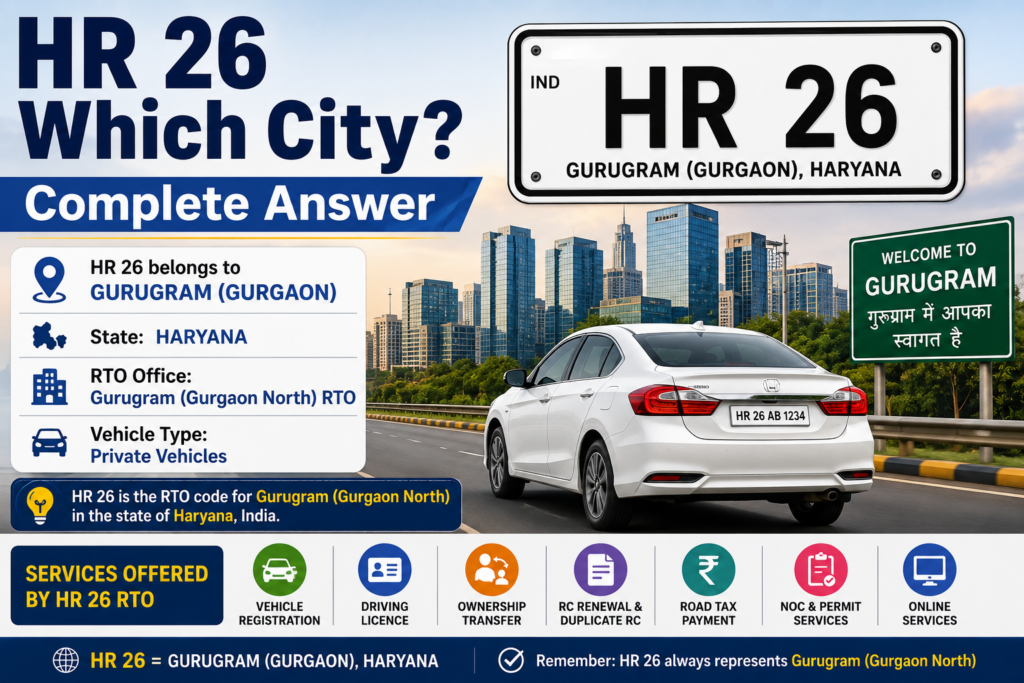 HR 26 Which City