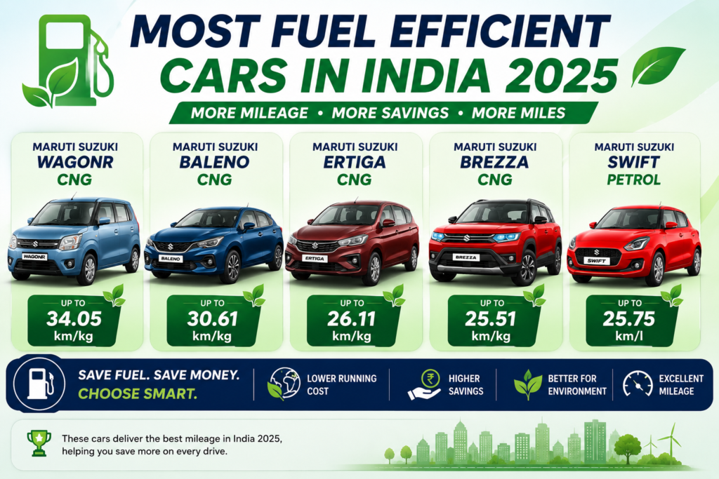 fuel efficient cars in India