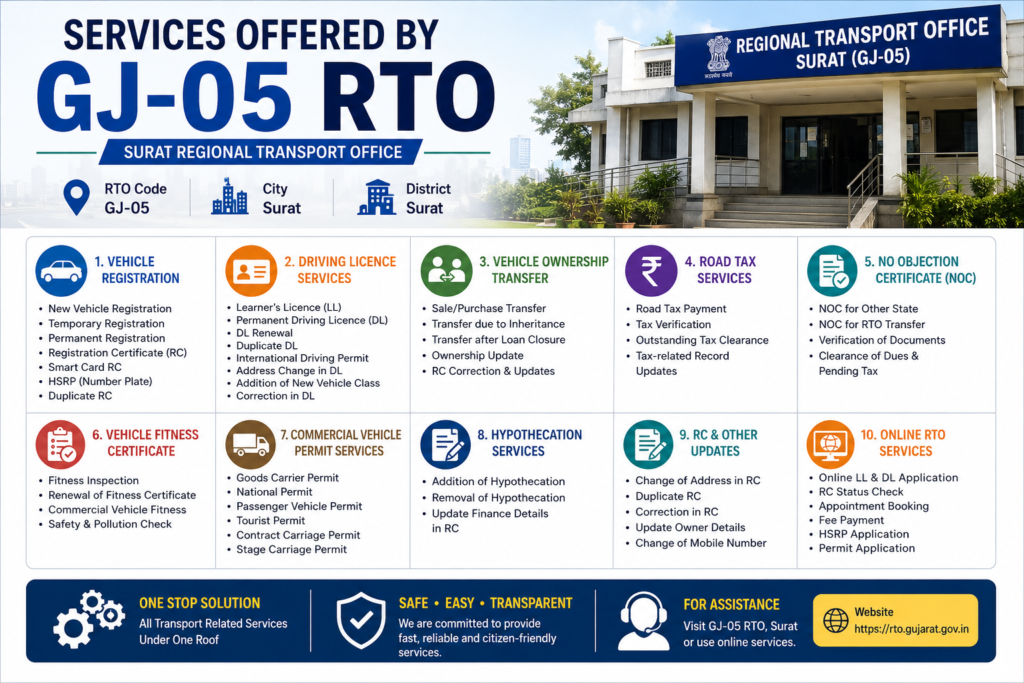 GJ 05 RTO Services