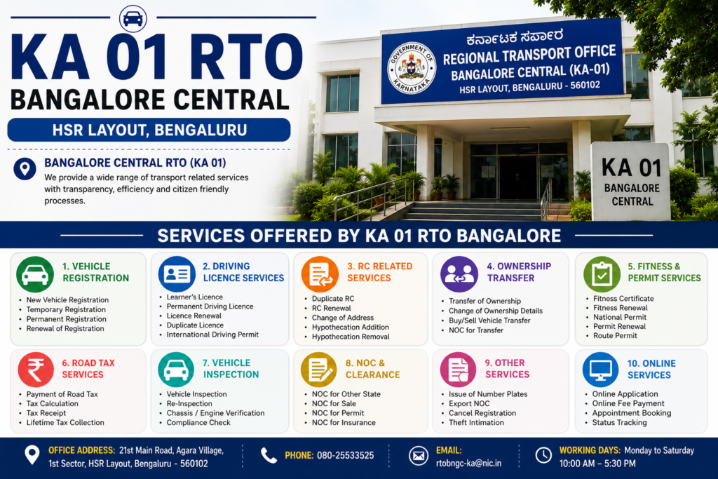 KA01 RTO Office Services