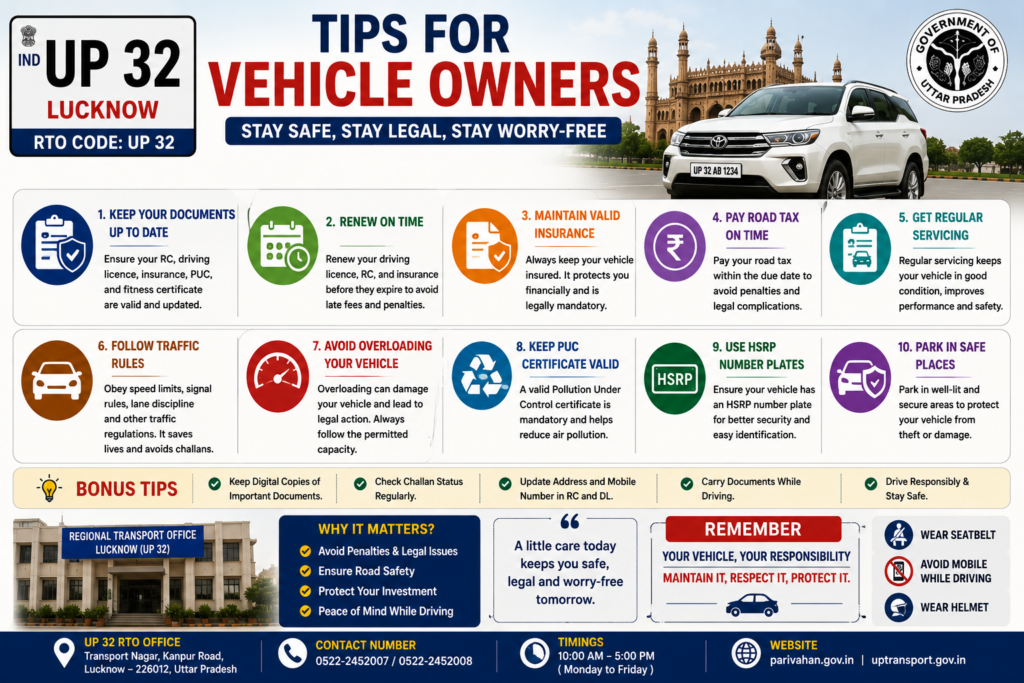 UP 32 RTO Code in Lucknow