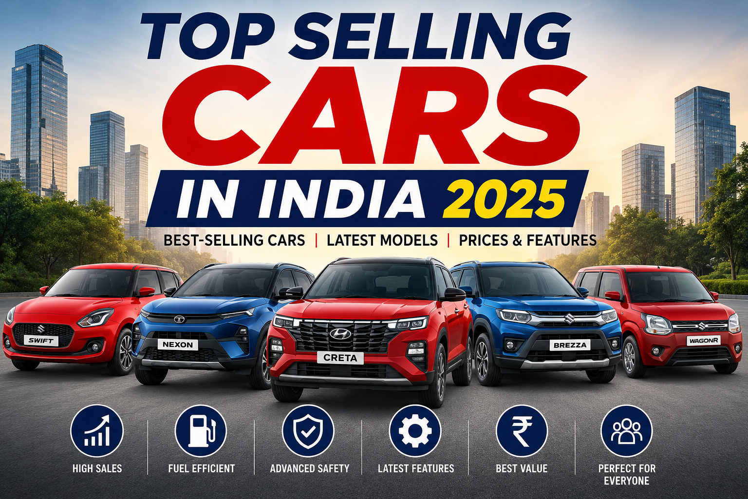 Top Selling Cars in India 2025: Best Models, Prices, Features & Buying Guide